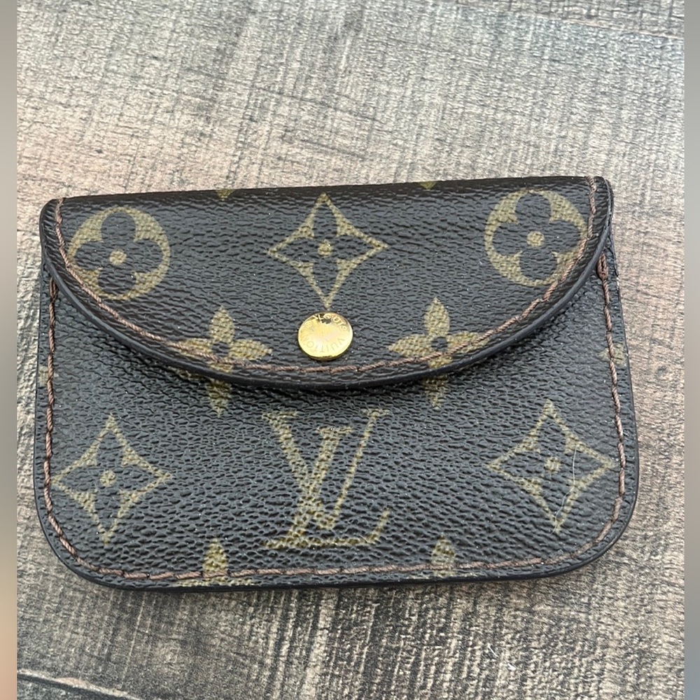 Authentic Louis Vuitton Monogram Leather Belt Pouch